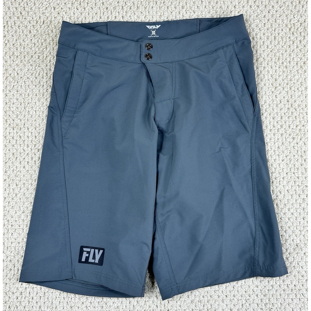 Fly Racing Shorts Mens 30 Gray Moto Padded Cool Max Liner Cycling Mountain Bike